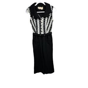 Vintage Jerell of Texas Pantsuit Sz Small Wide Leg Sleek Mod Boho Chic 70’s